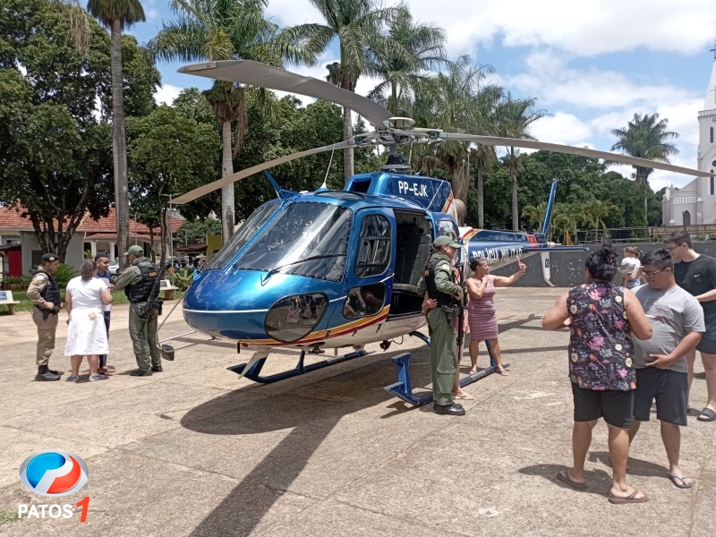 clique para ampliar Helicóptero da Polícia Militar volta a Lagoa Formosa; desta vez na Operação Divisa Segura