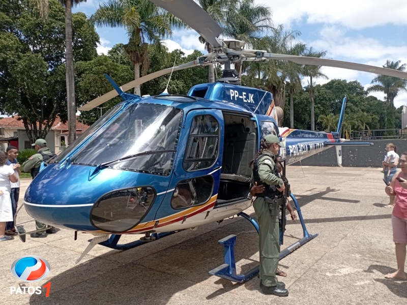 clique para ampliar Helicóptero da Polícia Militar volta a Lagoa Formosa; desta vez na Operação Divisa Segura