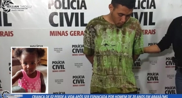 Criança de 02 anos morre após ser espancada por namorado da tia em Araxá Criança de 02 anos morre após ser espancada por namorado da tia em Araxá