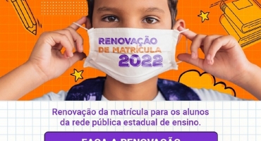 Período de renovação de matrícula para os alunos da rede pública estadual começa nesta terça-feira (5/10)