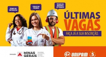 Última oportunidade para iniciar um curso técnico, este ano, no Colégio Universitário UNIPAM