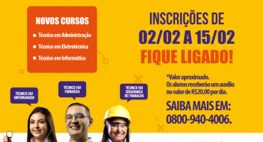 “Trilhas de Futuro” oferece vagas gratuitas para cursos técnicos no Colégio Universitário UNIPAM