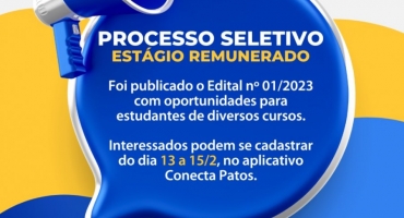 Prefeitura de Patos de Minas abrirá processo seletivo para estágios remunerados