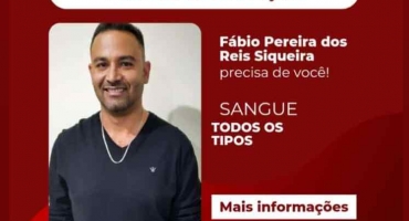 Homem de 36 anos atropelado na LMG-743, no município de Carmo do Paranaíba, necessita de doação de sangue 
