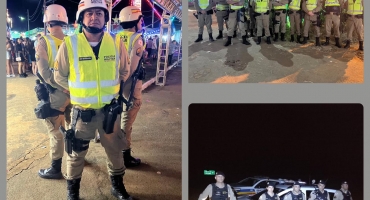 Polícia Militar garante segurança no primeiro dia de policiamento na ExpoCarmo 2024