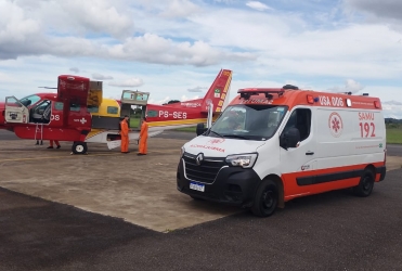 Aeronave do Corpo de Bombeiros realiza transporte de criança com crise asmática de Patos de Minas para a Belo Horizonte