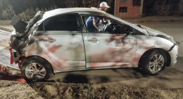 Condutora de automóvel é presa após acidente na av. Fátima Porto em Patos de Minas