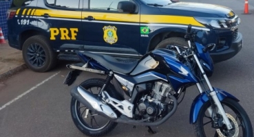 PRF de Patos de Minas recupera motocicleta furtada e clonada