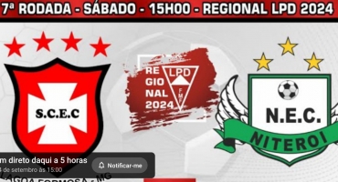 Assista Ao Vivo - Santa Cruz recebe o Niterói em Lagoa Formosa em partida decisiva pelo Campeonato Regional da LPD