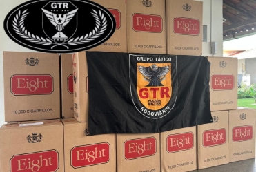 Polícia Militar Rodoviária apreende carga de cigarros do Paraguai avaliada em R$ 82 mil