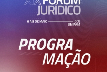 XIX Fórum Jurídico do UNIPAM será realizado entre os dias 06 e 08 de maio