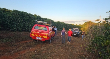 Corpo de idoso desaparecido é encontrado por voluntários em fazenda de café em Monte Carmelo