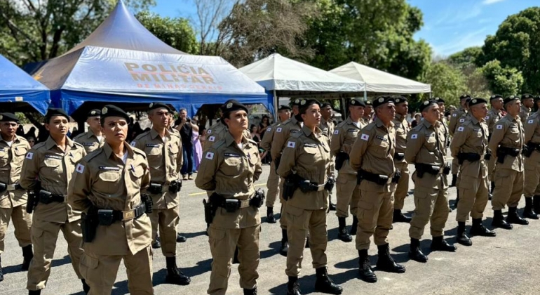  10ª Região da Polícia Militar de Minas Gerais realiza solenidade com alunos do Curso de Formação de Soldados 