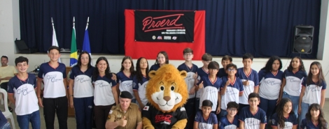 Polícia Militar realiza formatura de 222 alunos do PROERD na cidade de Lagoa Formosa