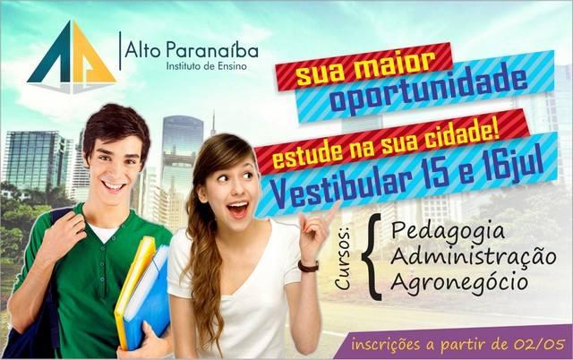 Instituto Alto Parnaíba abre inscrições para o vestibular de Julho no dia 02 de maio