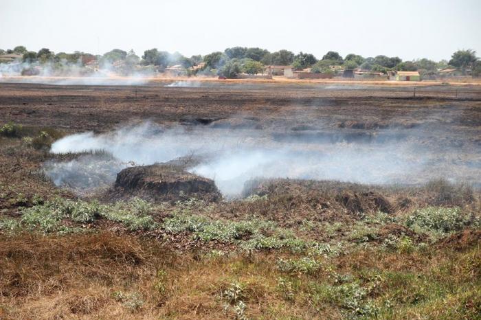 Incêndio devasta cerca de 17 hectares  em área central da cidade de Lagoa Grande 