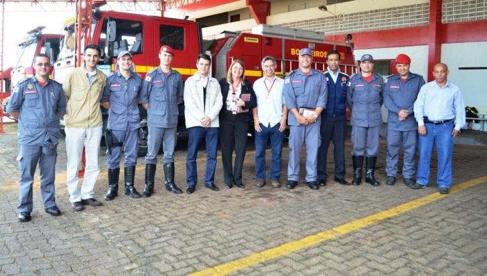 Comitiva da Defesa Civil, Corpo de Bombeiros e Secretaria Estadual de Saúde visitam Patos de Minas para conhecer integração Bombeiros/Samu