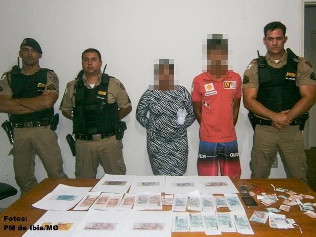Três pessoas são encaminhadas para a Delegacia de Polícia em Araxá acusadas de falsificação de cédulas