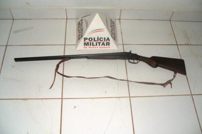 Mais uma arma de fogo é apreendida pela Polícia Militar na cidade de Carmo do Paranaíba