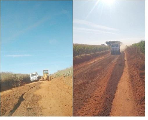 Estradas de Campo Alegre e São Barto no município de Patos de Minas continuam sendo recuperadas