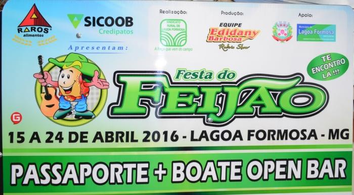 Continua a venda do 2º lote de passaportes para a festa do feijão de Lagoa Formosa que em 2016 terá de volta o FEMUL