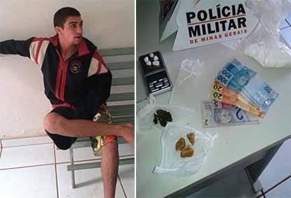 Polícia Militar de Lagoa Formosa prende traficante e apreende drogas em cumprimento de mandado de busca e apreensão