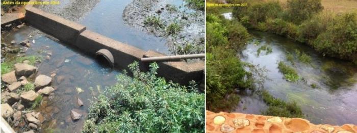 Intervenção da Polícia Ambiental no Rio Bagagem em Iraí de Minas garante sobrevivência do córrego e recupera nascentes