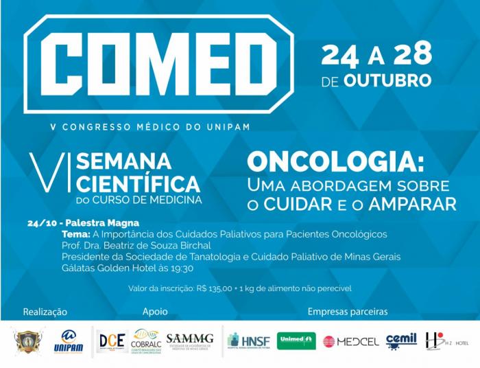 V Congresso Médico do UNIPAM e VI Semana Científica de Medicina acontecerão na próxima semana