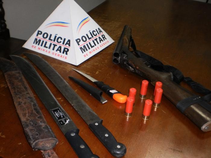 Polícia Militar de São Gotardo apreende arma de fogo e conduz um homem para Delegacia por porte ilegal