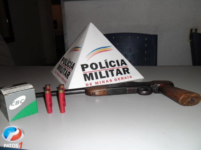 Polícia Militar de Serra do Salitre apreende Arma de fogo em fazenda do município