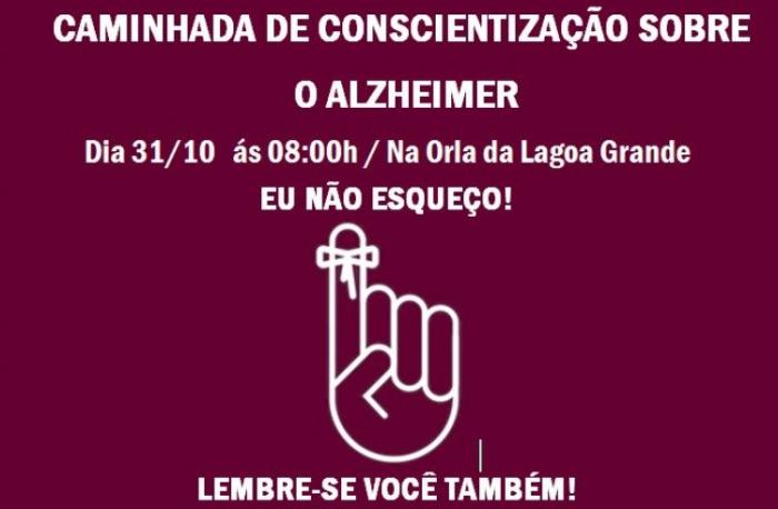 Alunos do curso de Psicologia do Unipam promovem I Caminhada sobre Conscientização do Alzheimer em Patos de Minas