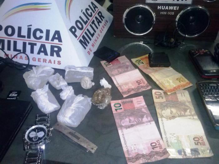 Acusados de tráfico de drogas são presos pela Polícia Militar em São Gonçalo do Abaeté