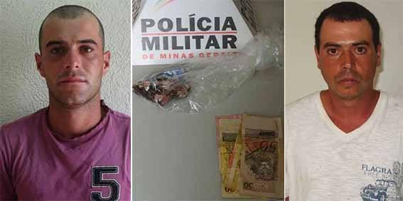 Polícia Militar de Carmo do Paranaíba apreende droga e encaminha suspeitos de tráfico para a delegacia