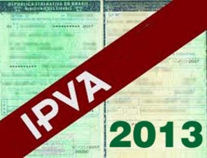 Confira o vencimento do  IPVA 2013