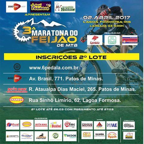 3ª Maratona do Feijão acontece no dia 02 de abril na cidade de Lagoa Formosa