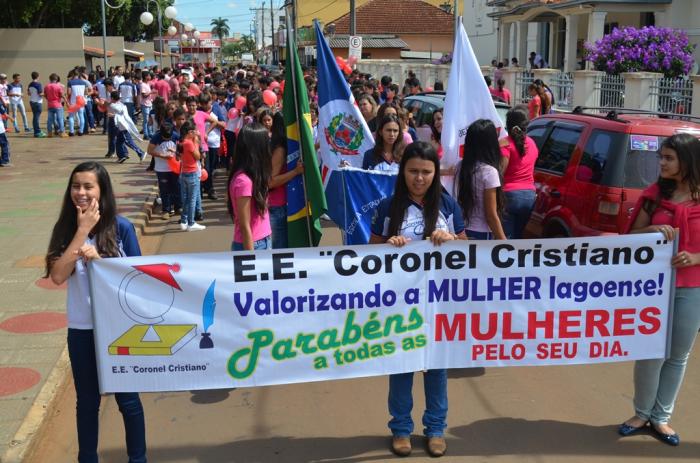 Escola Estadual Coronel Cristiano promove homenagem ao Dia Internacional da Mulher