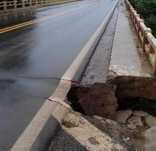 Ponte sobre o Rio da Prata no na BR 040 no município de João Pinheiro pode desmoronar e motoristas estão assustados