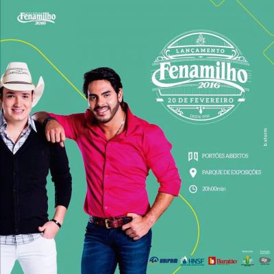 Sindicato Rural divulga data de lançamento e shows confirmados para Fenamilho 2016 em Patos de Minas