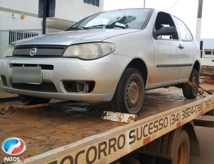 Veículo tomado de assalto próximo a Serra do Salitre é recuperado pela PM de Lagoa Formosa