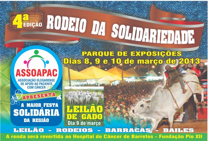 Associação Olegarense de Apoio ao Paciente com Câncer realiza 4ª edição do Rodeio Solidário 