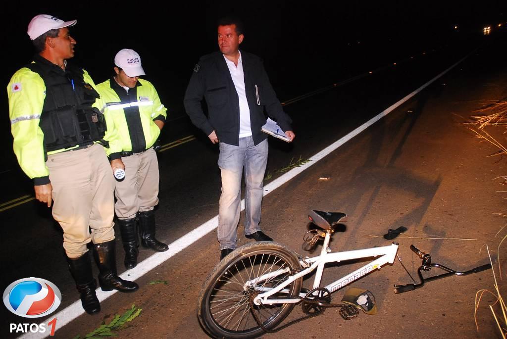 clique para ampliar Ciclista é atropelado na BR-354 próximo a Lagoa Formosa