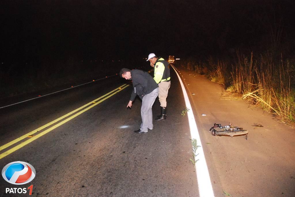 clique para ampliar Ciclista é atropelado na BR-354 próximo a Lagoa Formosa