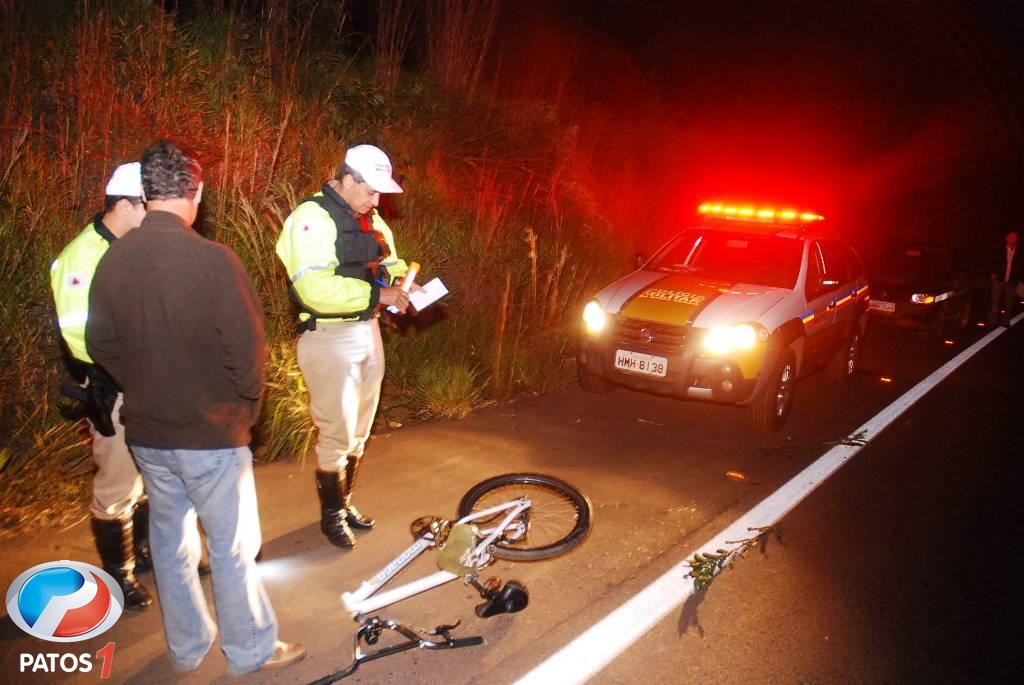 clique para ampliar Ciclista é atropelado na BR-354 próximo a Lagoa Formosa
