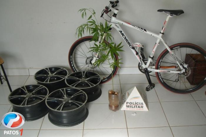 Menor é apreendido com produtos furtados e pé de maconha em Carmo do Paranaíba