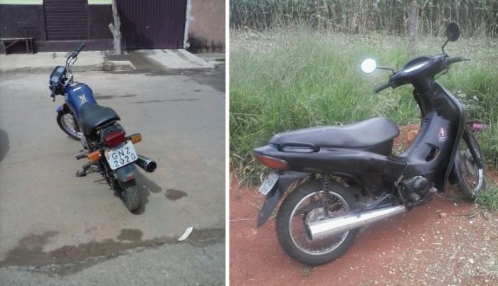 Polícia Militar de Carmo do Paranaíba recupera motocicletas furtadas e encaminha menor infrator para a delegacia