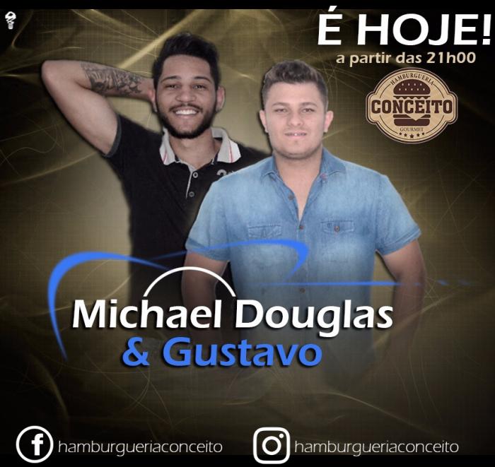 Conceito Hamburgueria apresenta nesta sexta (24/11) a dupla Michael Douglas e Gustavo