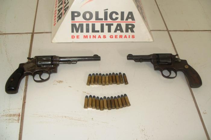 Polícia Militar de Carmo do Paranaíba volta a apreender armas de fogo na zona rural