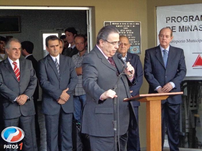 Governador em exercício assinou despacho pedindo prioridade no inicio das obras de modernização do aeroporto de Patos de Minas