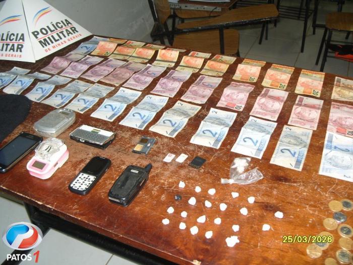 Traficante de Carmo do Paranaíba é preso com drogas e dinheiro quando chegava da cidade de Uberaba