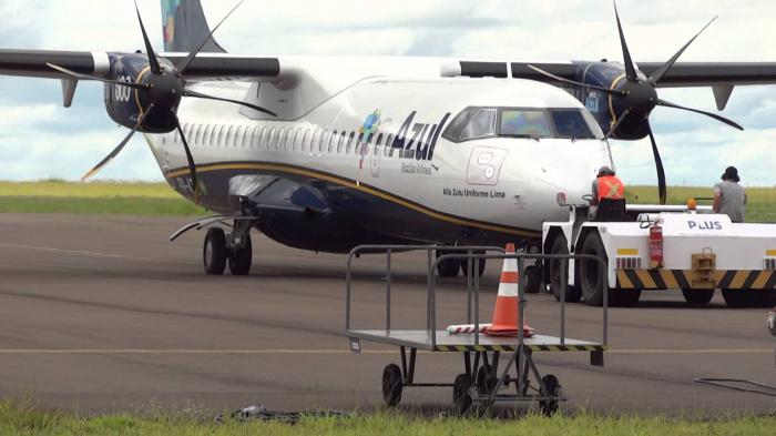 Cresce o movimento no aeroporto municipal de Patos de Minas após o retorno do voos da aeronave ATR-72 da Azul